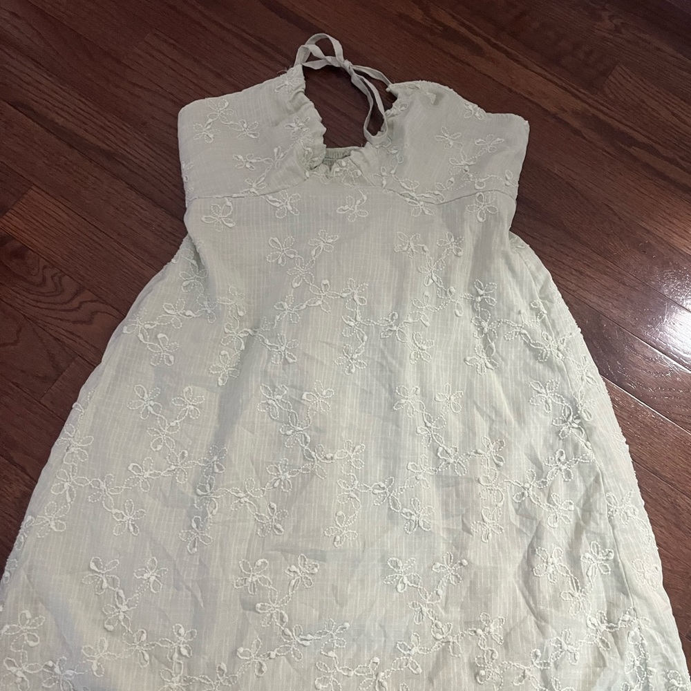 SHEIN Strapless Cream Dress